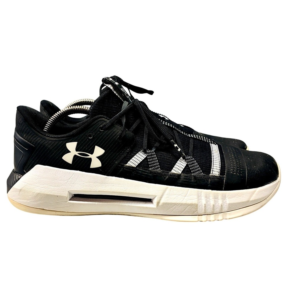 Under Armour HOVR Havoc Sneakers Men's Size 12 Black White Basketball Shoes